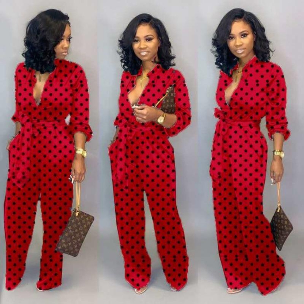 PRINTED FLOW JUMPSUIT